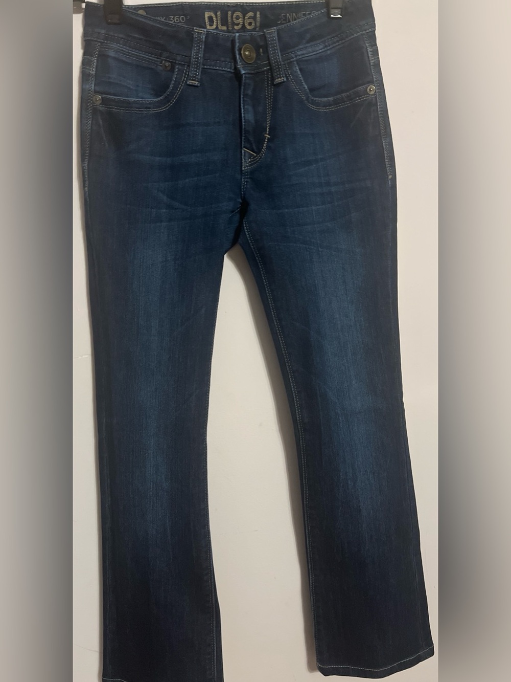 DL1961 Dark Blue Straight Leg Jeans
